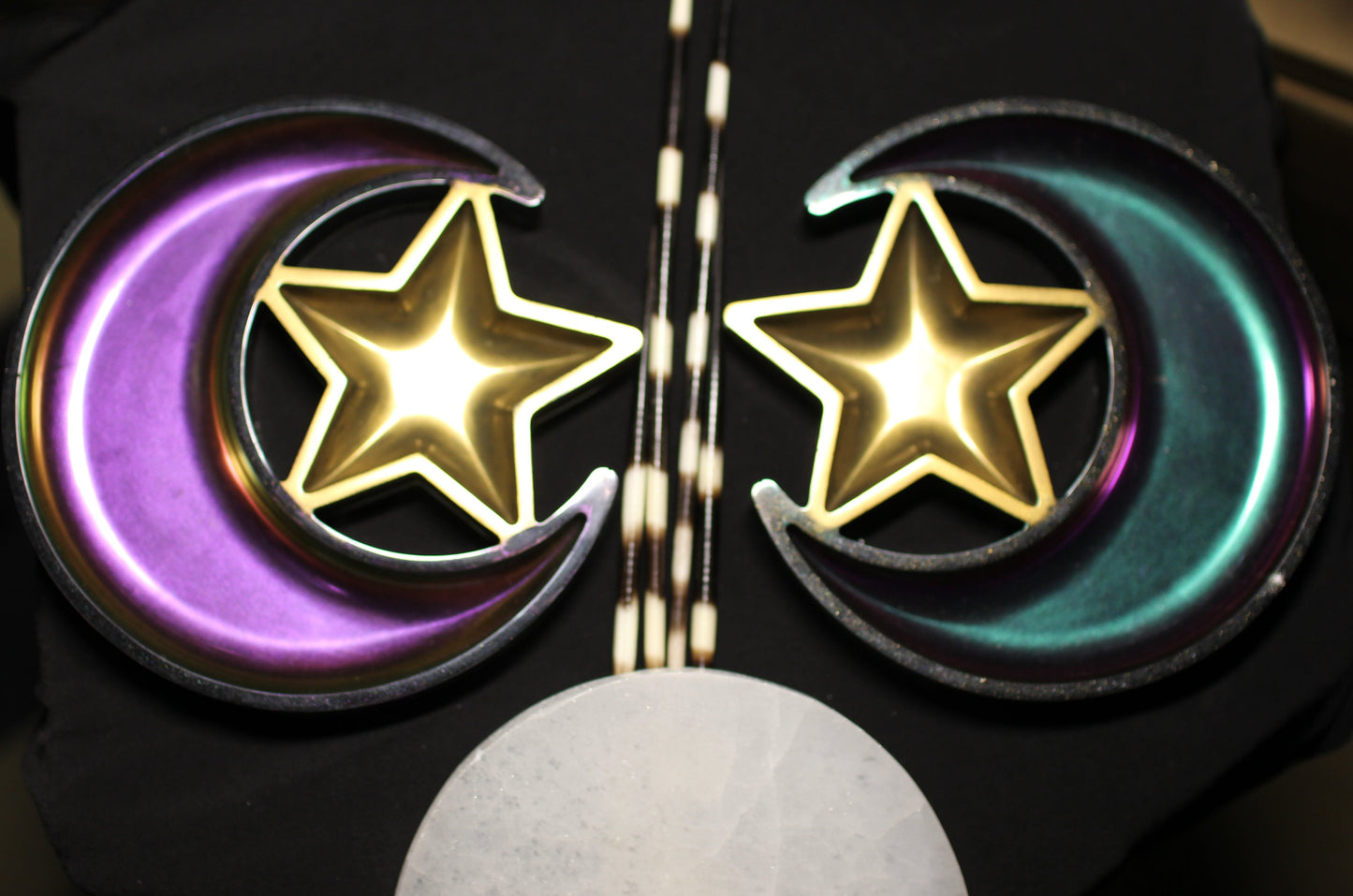 Crescent Moon & Star Charging Plates (6in x 6in)