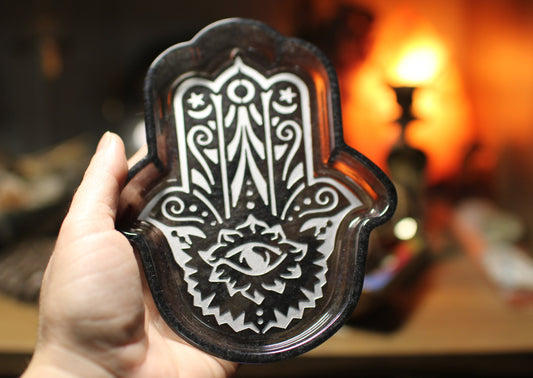 Hamsa Hand Charging Plates (6in x 4in)
