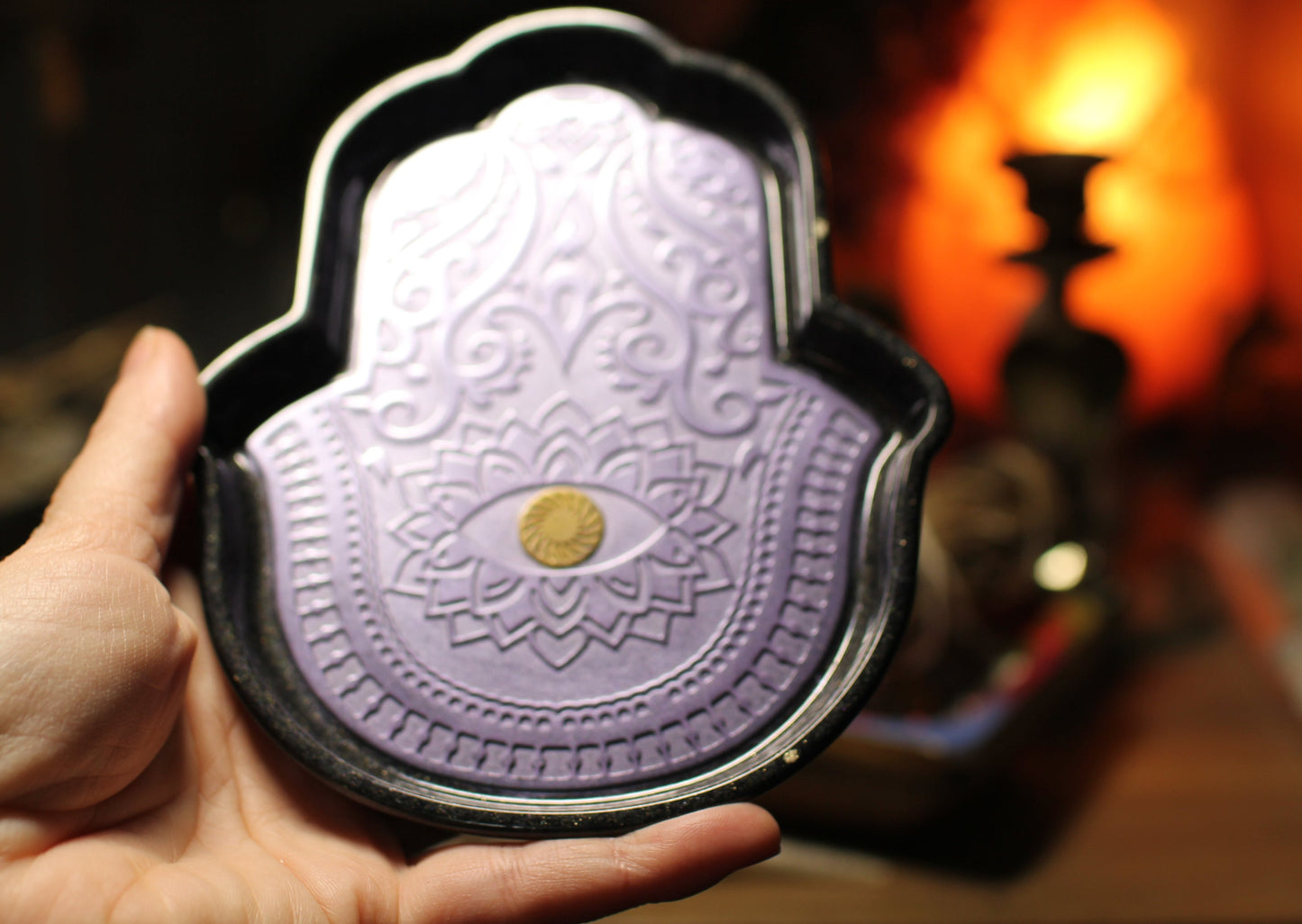 Hamsa Hand Charging Plates (6in x 4in)